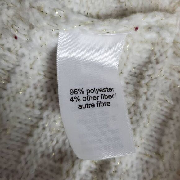 Maurices Women’s White Metallic Knit Sweater XS - Picture 5 of 6